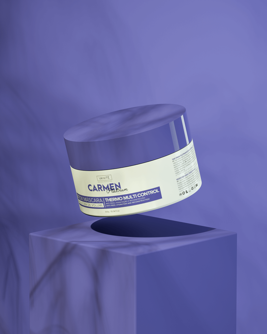 Btox Carmen Platinum | Volume Reduction and Hydration | For Blonde and Gray Hair | 300g - Make Beauty International