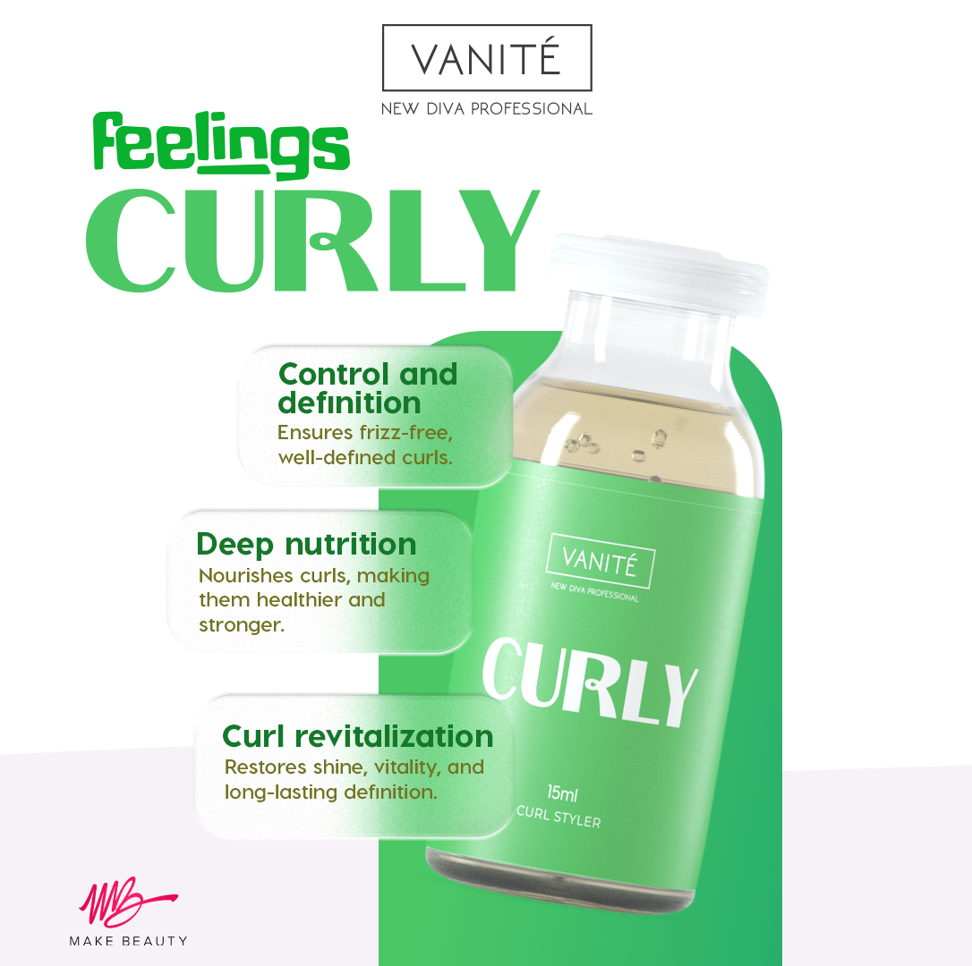 Feelings Curly Ampoule | Curl Modeling and Hair Nutrition | For Curly Hair | 15ml