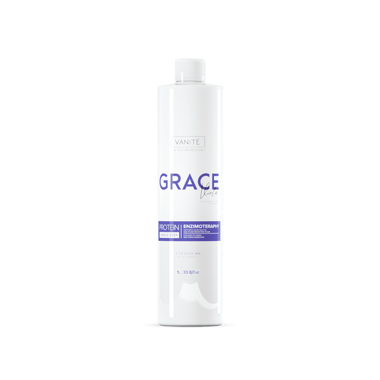 Grace Violet | Straightening Without Odor and Without Burning | For Blondes and Grays | 1000ml (33.8 fl oz) - Make Beauty International