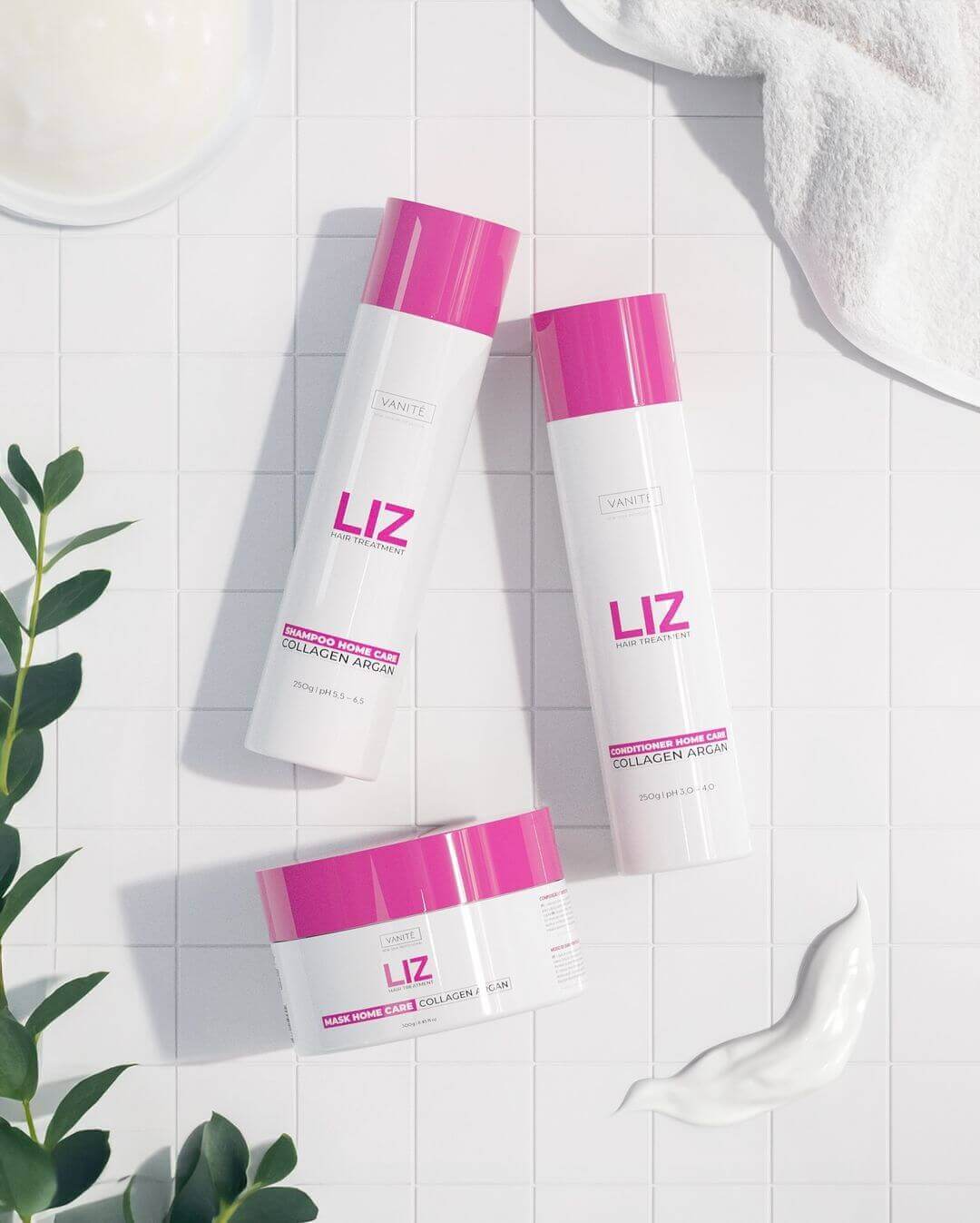 Kit - 12 Units Home Care Liz | 12 Shampoos + 12 Conditioners + 12 Masks | For All Hair Types - Make Beauty International