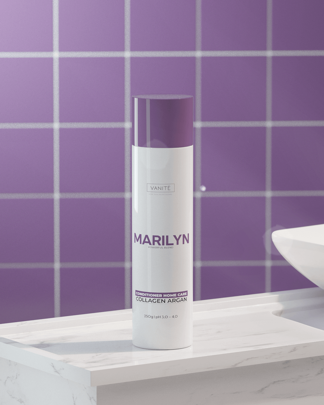 Marilyn Home Care Conditioner | Seals the Cuticles, Moisturizes and Nourishes | For Blondes and Grays | 250ml - Make Beauty International